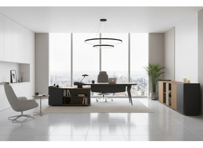 Executive Büro Set Schreibtisch Sideboard modernes Design