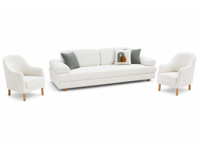 Luxuriöses Sofa Set 3+1+1 Sitzer Design Wohnzimmer Polstersofa Modernes