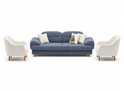 Polstermöbel Sofagarnitur 3+1+1 Sitzer Wohnzimmer Elegant Set 3tlg