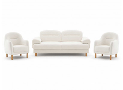 Polstermöbel Sofa Garnitur 3+1+1 Sitzer Luxusmöbel Komfortabel Wohnzimmer