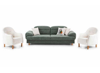 Komplettes Sofagarnitur 3+1+1 Sitzer Wohnzimmermöbel Elegantes Set 3tlg