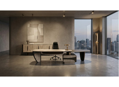 Designer Büro Set Schreibtisch Sideboard hochwertig