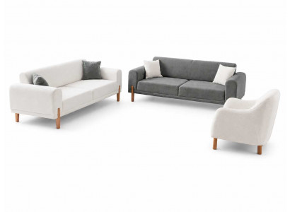 Garnitur Sofa 3+3+1 Sitzer Wohnzimmer Sitzkomfort Luxuriöse Set 3tlg