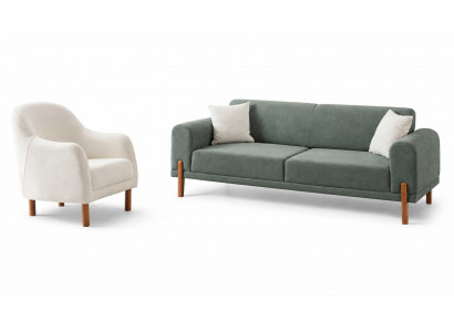 Sofa Garnitur 3+1 Sitzer Sofa Wohnzimmer Elegant Polstermöbel Sitzkomfort