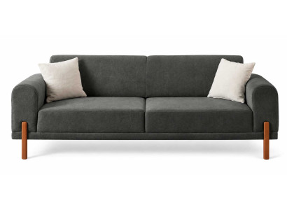 Bequemes stilvolles 3-Sitzer Sofa mit weichen Sitzflächen und Design