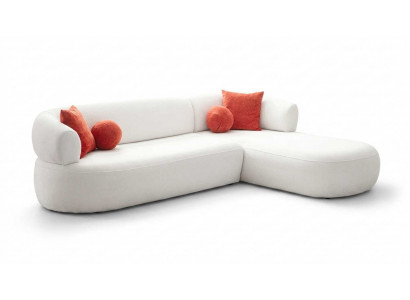 Wohnzimmer Bequemes L-Form Sofa modern stilvoll und mit weichen Sitzen