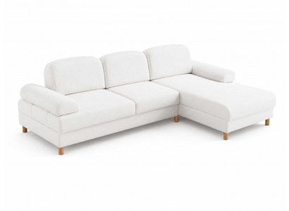 Wohnzimmer Ecksofa L-Form Modern Weiß Komfortabel Polstermöbel