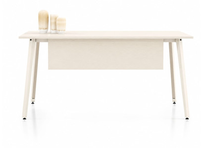 Designer Weißer Schreibitusc Exklusiver Computertisch Holzmöbel