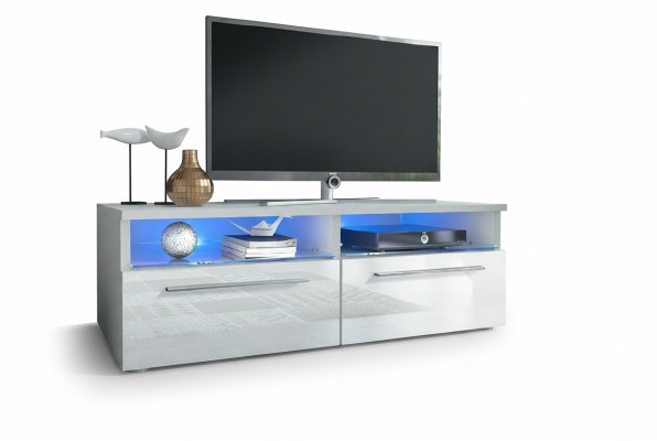 Meuble TV LED TV Cabinet Lowboard Buffet TV Console de télévision murale à haute brillance Stand TV