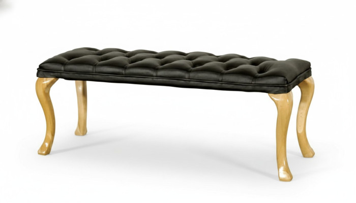 Chaise longue Chesterfield Liège siège tabouret cuir textile 50x50x45 /120x40x45