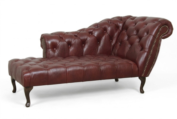 Chesterfield Lounger Méridienne Canapé Canapé en cuir Tissu avec KristAll n nouveau
