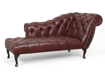 Chesterfield Lounger Méridienne Canapé Canapé en cuir Tissu avec KristAll n nouveau