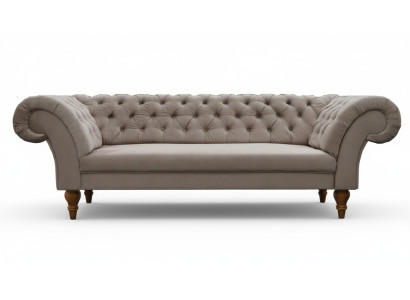 CANAPÉ CHESTERFIELD EN TISSU - ENSEMBLE DE CANAPÉS EN TISSU 3 PLACES NEUF FABRIQUÉ EN UE