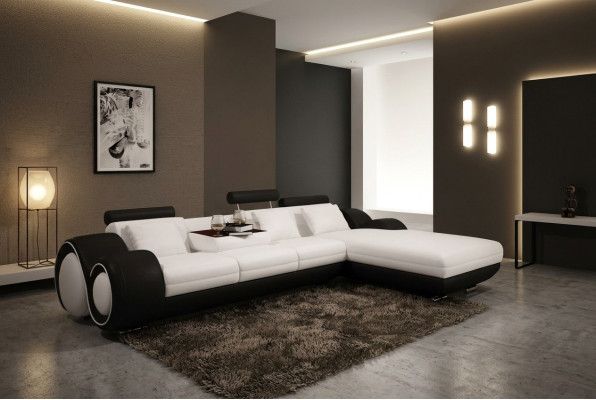Canapé en U en forme de U Sofa Salon Canapé d'angle Suite Design Moderne