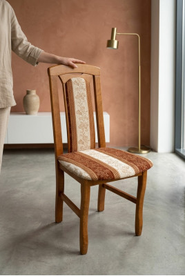 Chaise en bois massif Chaise de salle à manger Chaise design Chaise en textile Chaises Chaises de salle à manger K34