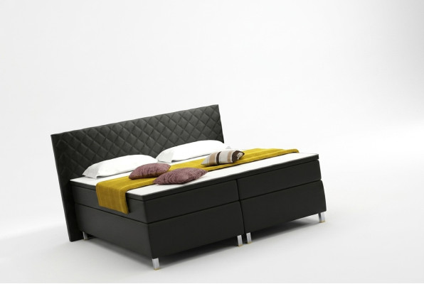 Lit à sommier tapissier Box Hôtel Lit avec Visco & Matelas lit en cuir Lits Lit double K3
