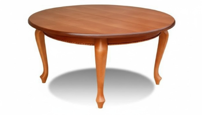 Table à manger en bois ronde Tables rondes Salle à manger 150x150 cm / 200x150 cm Table ronde