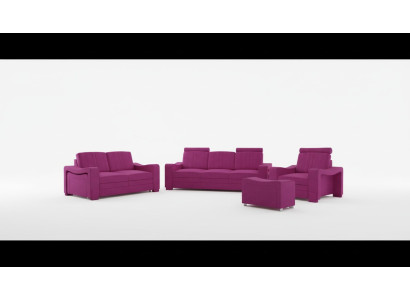 Ensemble de canapés en tissu Sofa Mobilier Canapé Suite Canapé en tissu 3+2+1 Paysage de vie