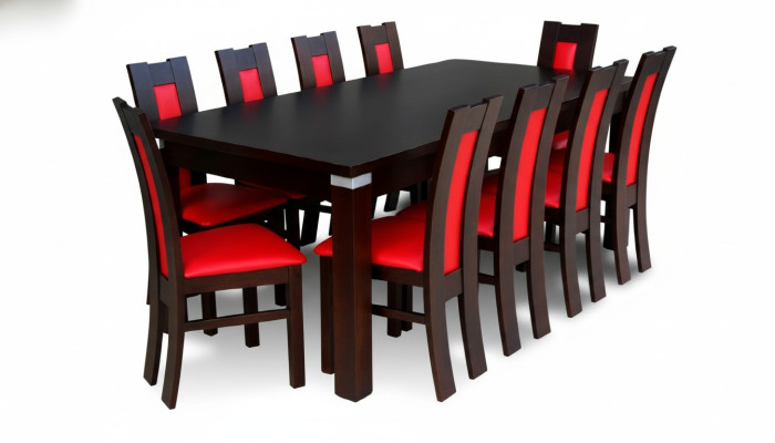 Table à manger + 10x chaises Chaise Ensemble de salle à manger Ensemble de table Moderne Table Tables neuves