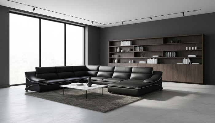 Canapé en cuir salon ensemble de canapé nouveau design de suite de 3+2+1 places canapé moderne