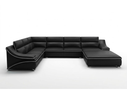 Canapé en cuir salon ensemble de canapé nouveau design de suite de 3+2+1 places canapé moderne