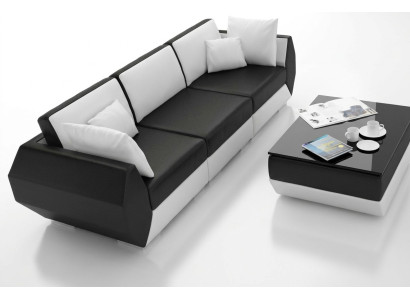 Canapé en cuir Canapé paysage vivant 3+3 places Suite Design Moderne
