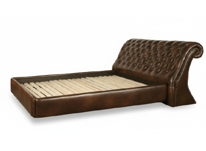 Chesterfield grand lit rembourré lit double antique noble lit royal NEUF