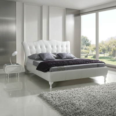 Lit Chesterfield Lit rembourré Lit de luxe Double Design Chambre à coucher Lits neufs