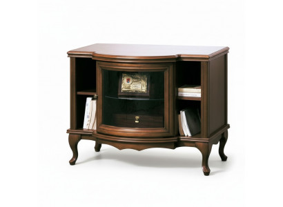 Meuble TV de style classique ou antique, modèle WRTVM, avec base et armoire latérale.