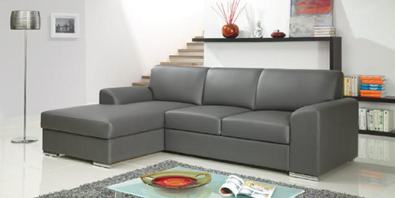 Innovation dans le salon avec des canapés d'angle en tissu et une fonction de couchage extensible