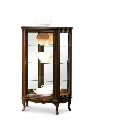 Vitrine classique Armoire italienne Armoires Quincaillerie Armoires Meubles Armoire vitrine présente nouveau WW3-4