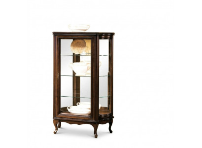 Vitrine classique Armoire italienne Armoires Quincaillerie Armoires Meubles Armoire vitrine présente nouveau WW3-4
