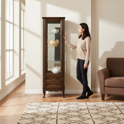 Vitrine classique Armoire Italienne de meubles Vitrine W-1/2 showcases new