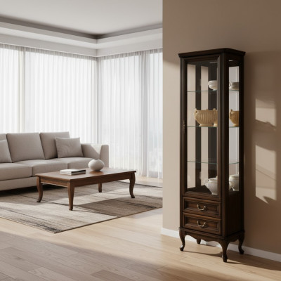 Vitrine classique Armoire Italienne de meubles Vitrine W-1/2 showcases new