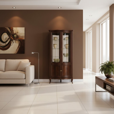 Vitrine classique Armoire Italienne de meubles vitrine W-W2L.