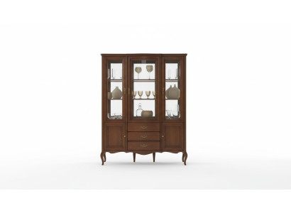 Vitrine Armoire de haute qualité Bois Vitrines en verre Meubles classiques italiens neufs