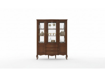 Vitrine Armoire de haute qualité Bois Vitrines en verre Meubles classiques italiens neufs
