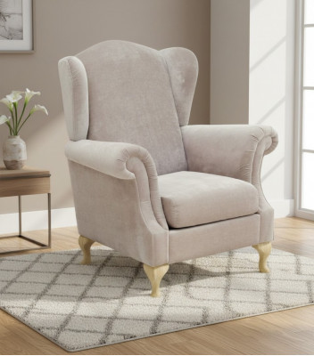 Fauteuil CANAPÉ CANAPÉ TÉLÉVISION CHAISE SALON Tapisserie CHAISE OREILLE PARIS CLASSIQUE