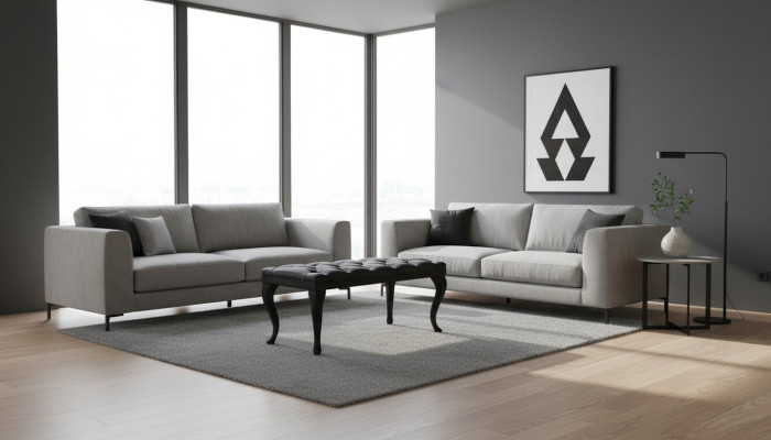 Pouf Chesterfield Repose-pieds Ottomane Canapé Cuir Tissu Textile Table d'appoint