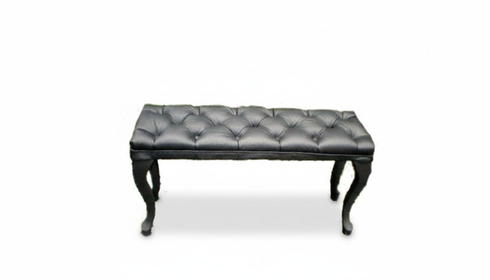 Pouf Chesterfield Repose-pieds Ottomane Canapé Cuir Tissu Textile Table d'appoint
