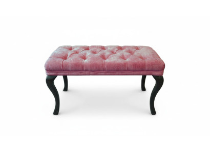 Tabouret Chesterfield Pouf Ottoman Canapé Cuir Tissu TORBAY II Neuf