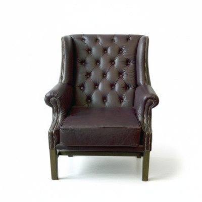 Chesterfield fauteuil oreillette fauteuil canapé relax rembourré design canapés neufs KINGS3