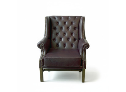 Chesterfield fauteuil oreillette fauteuil canapé relax rembourré design canapés neufs KINGS3