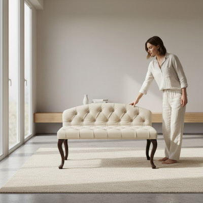 Chesterfield Canapé Banquette Sofa 3 Places Club Chaise Longue Ottomane Neuf