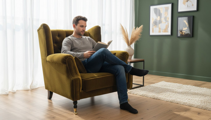 Chesterfield fauteuil à oreilles fauteuil canapé relax rembourré designer canapés Liverpool