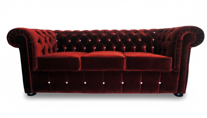 Canapé Chesterfield Sofa Coussin Designer 3 places Ensemble Canapés Neuf CHESTER 4