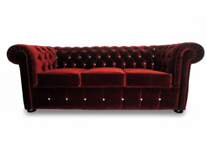 Canapé Chesterfield Sofa Coussin Designer 3 places Ensemble Canapés Neuf CHESTER 4