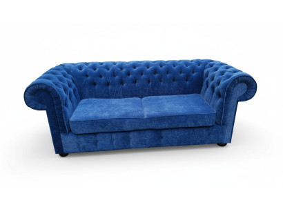 Chesterfield canapé en tissu en velours, canapé en textile 3 places, canapés classiques neufs !