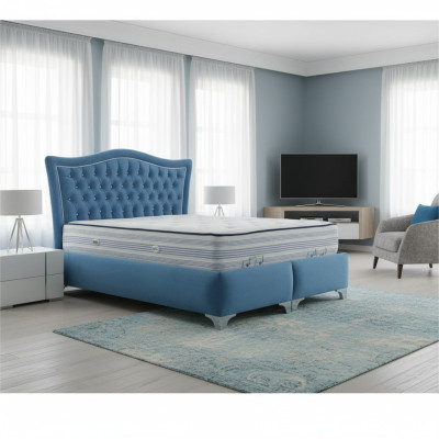 Chesterfield Bett Lit rembourré Lit double Lits Grand lit XXL Designer Lit de luxe Neuf