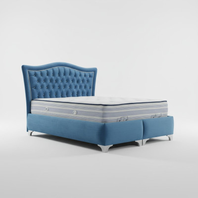 Chesterfield Bett Lit rembourré Lit double Lits Grand lit XXL Designer Lit de luxe Neuf